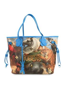 Louis Vuitton Pre-Owned x Jeff Koons 2017 Masters Collection Rubens Neverfull MM Tote Bag - Blau von Louis Vuitton