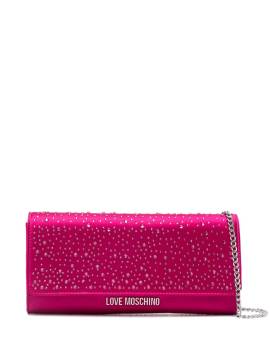 Love Moschino Clutch mit Logo - Rosa von Love Moschino