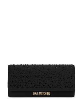 Love Moschino Clutch mit Logo - Schwarz von Love Moschino