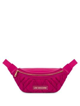 Love Moschino Gesteppte Gürteltasche - Rosa von Love Moschino