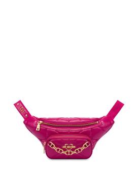 Love Moschino Gesteppte Gürteltasche aus Faux-Leder - Rosa von Love Moschino