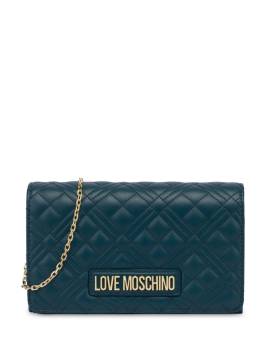 Love Moschino Gesteppte Umhängetasche - Grün von Love Moschino