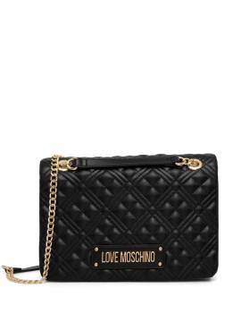 Love Moschino Gesteppte Umhängetasche mit Logo - Schwarz von Love Moschino