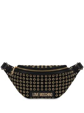 Love Moschino Gürteltasche mit Ösendetail - Schwarz von Love Moschino