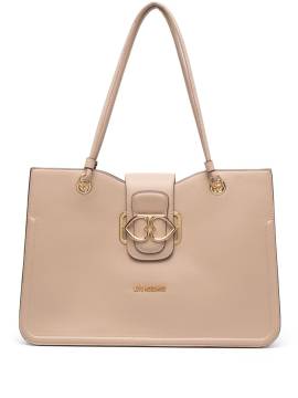 Love Moschino Handtasche mit Herzmotiv - Nude von Love Moschino