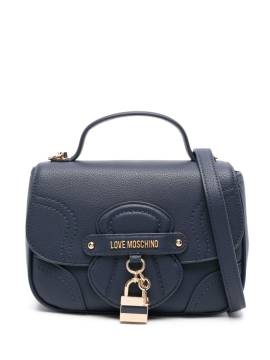 Love Moschino Handtasche mit Logo-Schriftzug - Blau von Love Moschino