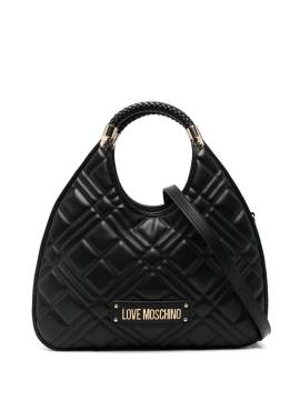 Love Moschino Handtasche mit Logo-Schriftzug - Schwarz von Love Moschino