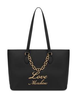 Love Moschino Handtasche mit Logo-Schriftzug - Schwarz von Love Moschino