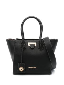 Love Moschino Handtasche mit Logo-Schriftzug - Schwarz von Love Moschino