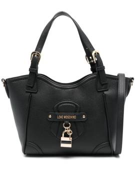 Love Moschino Handtasche mit Schloss - Schwarz von Love Moschino