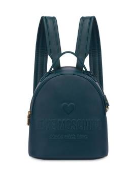 Love Moschino Rucksack mit Logo-Prägung - Grün von Love Moschino