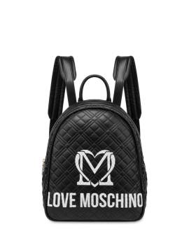 Love Moschino Rucksack mit Logo-Print - Schwarz von Love Moschino