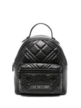 Love Moschino Rucksack mit Logo - Schwarz von Love Moschino