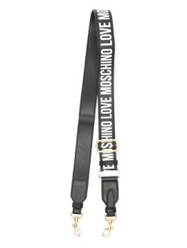 Love Moschino Schulterriemen mit Logo-Print - Schwarz von Love Moschino