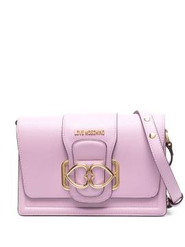 Love Moschino Schultertasche mit Herz-Schild - Rosa von Love Moschino