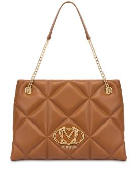 Love Moschino Schultertasche mit Logo - Braun von Love Moschino