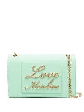 Love Moschino Schultertasche mit Logo - Grün von Love Moschino