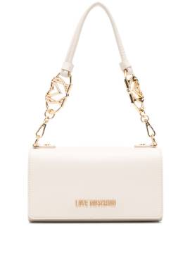 Love Moschino Schultertasche mit Logo - Nude von Love Moschino