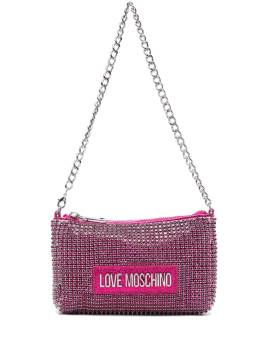 Love Moschino Schultertasche mit Logo - Rosa von Love Moschino