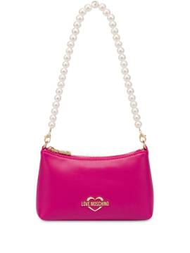 Love Moschino Schultertasche mit Logo - Rosa von Love Moschino