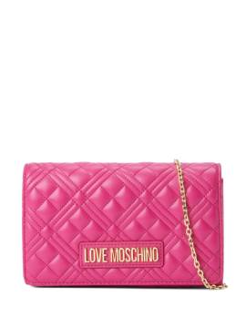 Love Moschino Schultertasche mit Logo - Rosa von Love Moschino