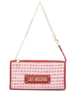 Love Moschino Schultertasche mit Logo - Rot von Love Moschino