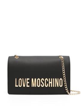 Love Moschino Schultertasche mit Logo - Schwarz von Love Moschino