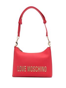 Love Moschino Schultertasche mit Maxi-Schriftzug - Rot von Love Moschino