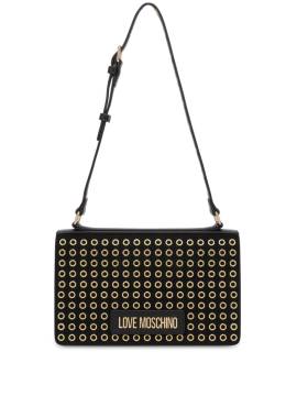 Love Moschino Schultertasche mit Ösen - Schwarz von Love Moschino