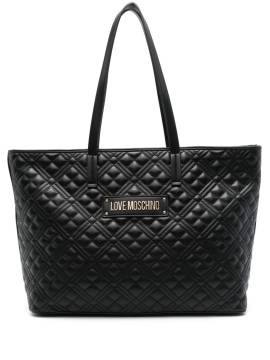 Love Moschino Schultertasche mit Rautensteppung - Schwarz von Love Moschino