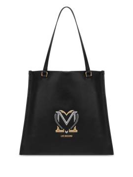 Love Moschino Shopper mit Logo-Applikation - Schwarz von Love Moschino