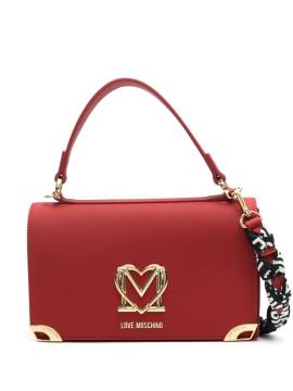 Love Moschino Shopper mit Logo-Schild - Rot von Love Moschino