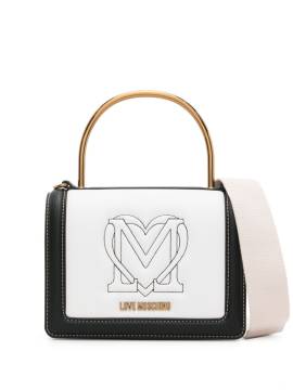Love Moschino Shopper mit Logo-Stickerei - Weiß von Love Moschino