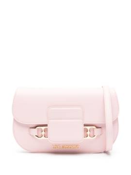 Love Moschino Umhängetasche mit Herzkette - Rosa von Love Moschino