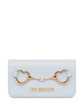 Love Moschino Umhängetasche mit Herzschild - Weiß von Love Moschino