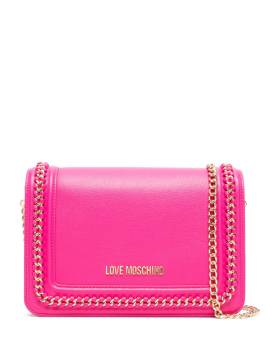 Love Moschino Umhängetasche mit Kettendetail - Rosa von Love Moschino