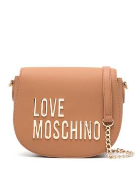 Love Moschino Umhängetasche mit Logo - Braun von Love Moschino