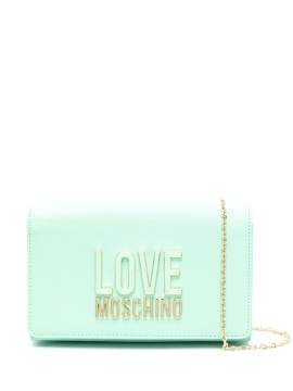 Love Moschino Umhängetasche mit Logo - Grün von Love Moschino