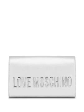 Love Moschino Umhängetasche mit Logo - Silber von Love Moschino