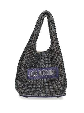 Love Moschino Kristallverzierter Shopper - Violett von Love Moschino