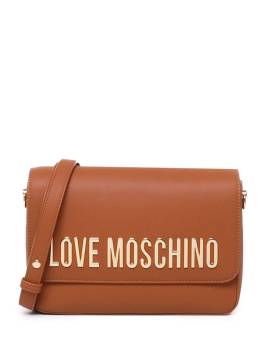 Love Moschino Umhängetasche mit Logo - Braun von Love Moschino