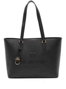 Love Moschino Shopper mit Logo-Prägung - Schwarz von Love Moschino