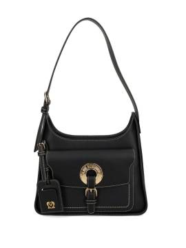 Love Moschino Schultertasche aus Faux-Leder mit Logo-Ösen - Schwarz von Love Moschino