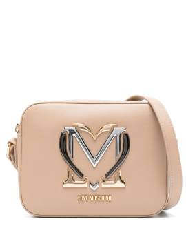 Love Moschino Schultertasche mit Logo - Nude von Love Moschino