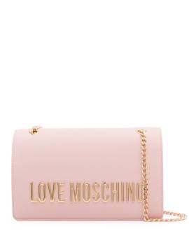 Love Moschino Schultertasche mit Logo - Rosa von Love Moschino