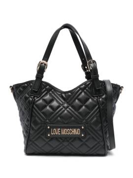 Love Moschino Schultertasche mit Logo - Schwarz von Love Moschino