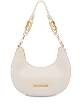 Love Moschino Schultertasche mit Logo - Weiß von Love Moschino