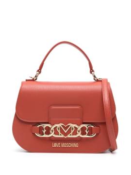 Love Moschino Handtasche mit Logo-Schriftzug - Orange von Love Moschino