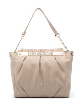 Love Moschino Handtasche mit Logo-Schriftzug - Weiß von Love Moschino