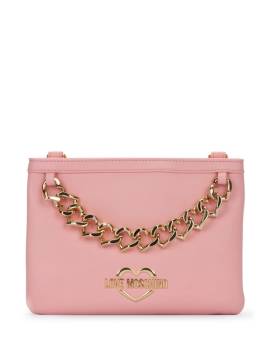 Love Moschino Handtasche mit Logo-Schild - Rosa von Love Moschino